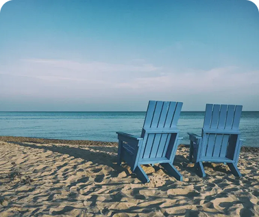 Retirement Planning - two deck jars on a beach